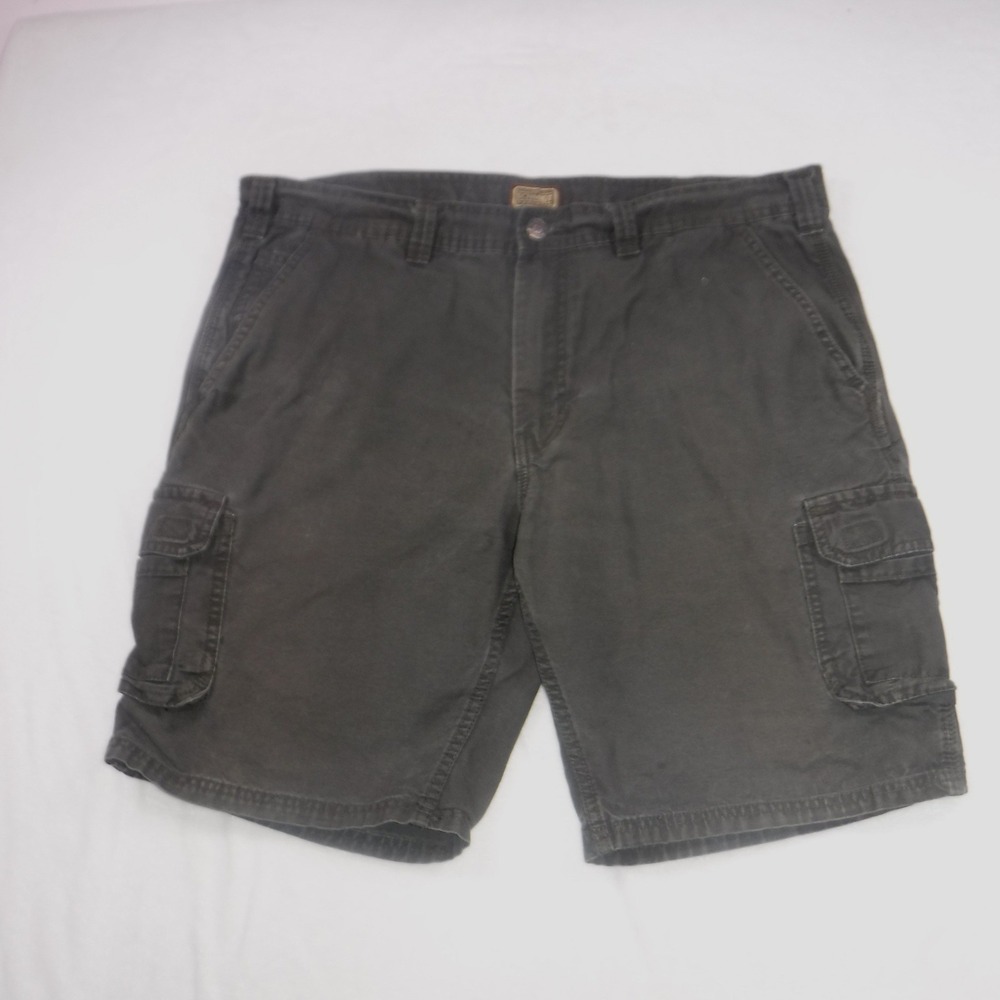 CE Schmidt Workwear Mens Cargo Shorts Size 40 Dark Gray‎ Charcoal Cotton Canvas
